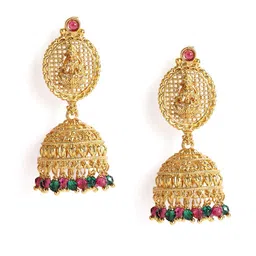 Peora Gold-Plated Stones & Beads-Studded Jewellery Set image 3