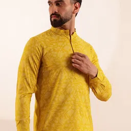 Anouk Men Floral Printed Short Kurta image 2