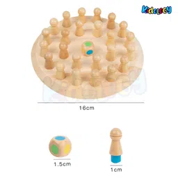 Kidology Wooden Memory Match Stick Chess Game | Color Memory Chess, Parent-Child Interaction Toy | Educational Intelligent Logic Game and Brainteaser Toys for Boys and Girls (Chess) image 4