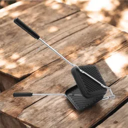 nhb boutique Non-Stick Aluminium Grill Sandwich Toaster/Sandwich Maker/Gas Toaster/Gas Griller/Griller/Bread Griller/Instant Toaster Maker Toast, Grill, Waffle (Pack Of 1) image 2