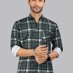 Moda Rapido Men Classic Tartan Checks Checked Casual Shirt-picture-22