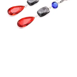 AAR Jewels Rhodium-Plated Brass Tourmaline Drop Earrings-picture-16