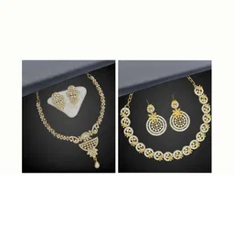 Women Click Set Of 2 Stone-Studded Jewellery Set image 1
