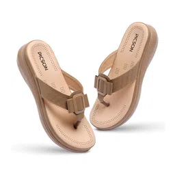 PICSON Women Colourblocked Open Toe Flats with Bows image 2