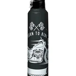 Speedex Grey Single Stainless Steel Printed Water Bottle-image-25