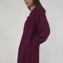 FEMMELLA Women Self Design A-Line Mini Dress image 3
