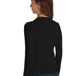 DHRUVIL IMPEX Ribbed Cotton Fitted Top image 2