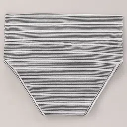Bella Mama Ecojiva Finish Panties Striped & Polka Print Pack Of 2 - Grey White image 4