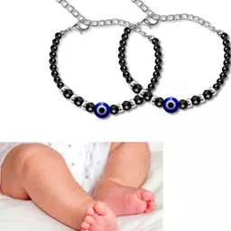 Airtick Black Stainless Steel Crystals Anklet-image-31