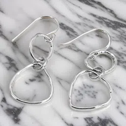 Meadows 925 Sterling Silver Circular Shaped Drop Earrings image 1