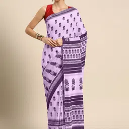 BUTA BUTI Floral Printed Cotton Saree-image-92