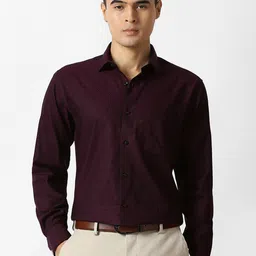 Van Heusen Regular Fit Geometric Printed Pure Cotton Formal Shirt-picture-40