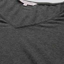 theRebelinme Women Plus Size V-Neck Tiered Pure Cotton A-Line Midi Dress image 5