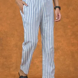 ETC X D To D Life Style Men Striped Regular Fit Mid-Rise Cotton Regular Trouser-picture-22