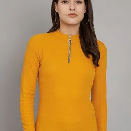 Trend Level Women High Neck Ribbed Cotton Top-picture-30