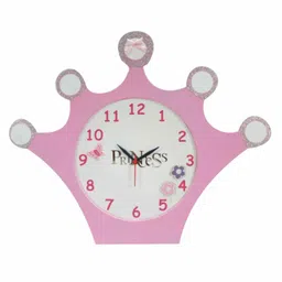 Kidoz  Battery Operated Silent Movement Princess Crown Clock - Pink-image-6