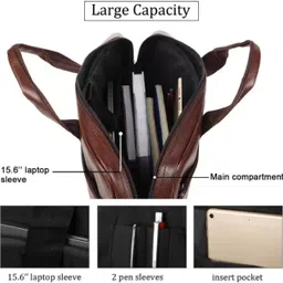 house of common Men & Women Brown Messenger Bag image 3