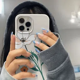 PEEPERLY Unisex iPhone 14 Pro Max Floral Max Fleuron Vines Impact Resistant Back Case image 2