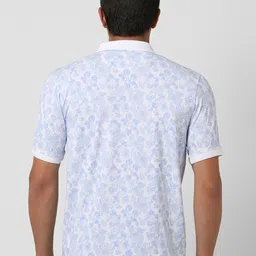 Peter England Men Printed Polo Collar T-shirt image 3