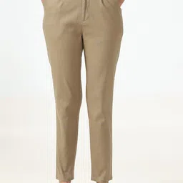 URBAN POCHE Women Tapered Fit High-Rise Trousers-image-73