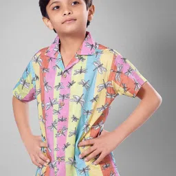 Tura Turi Boys Floral Opaque Printed Casual Shirt-image-69