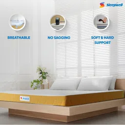 Sleepwell Dual Reversible 5 inch Single High Density Foam Mattress image 4