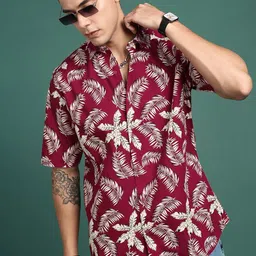 SHOWOFFFF Men Standard Slim Fit Floral Printed Casual Shirt-picture-21