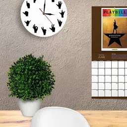 QEZNEF White Solid Traditional Wall Clock image 4