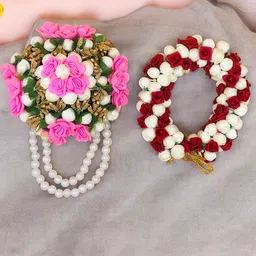 Gadinfashion Pack Of 2 Women Bridal Flower Juda Mogra Gajra Bun-picture-24