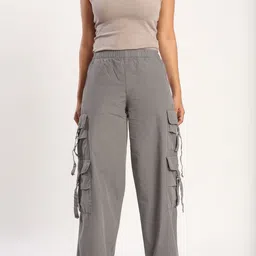 Bene Kleed Women Cargo Style Trousers-picture-30