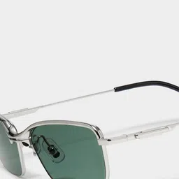 NOTHING ORDINARY Unisex Rectangle Sunglasses with UV Protected Lens PLTGRN001 image 3