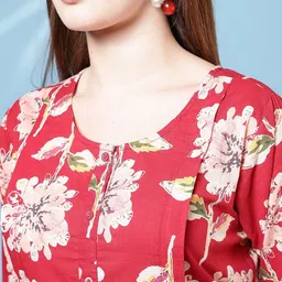 SZN Floral Print Fit & Flare Maxi Dress image 4