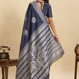 Panzora Ethnic Motifs Silk Blend Handloom Saree image 5