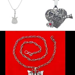 Beadworks Silver-Plated Stainless Steel Pendant image 1