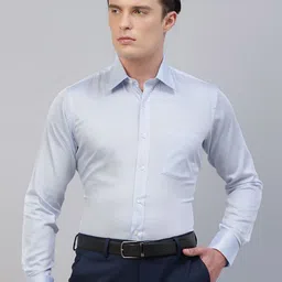 Givo Men Smart Spread Collar Solid Cotton Formal Shirt-picture-34