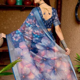 JYA Floral Saree image 3