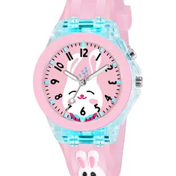 FROZIL Unisex Kids Printed Dial & Straps Analogue Watch Pink Rabit-Sky Stuart image 4