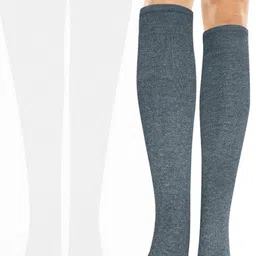 MUKHAKSH Unisex Grey Socks image 2