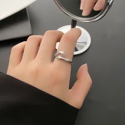 TheVineGirl Silver-Plated Adjustable Finger Ring-picture-32