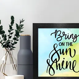 Chaque Decor Blue & Black Printed Wooden Quotes Wall Art-picture-26