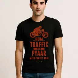 Be Crazy Men Typography Printed Casual Cotton T-shirt-image-60