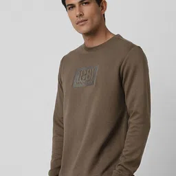 VAN HEUSEN DENIM LABS Men Round Neck Printed Sweatshirt image 4