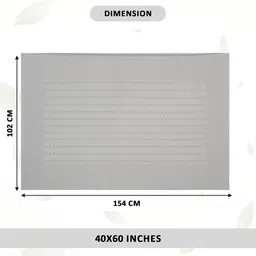 Kuber Industries Grey Cotton 4-Seater Table Cover image 4