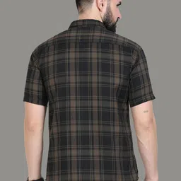 ALLWIN PAUL Men Classic Micro Checks Opaque Checked Casual Shirt image 5