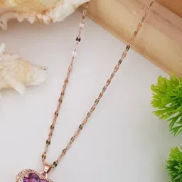 TEMORA Women Rose Gold Necklace and Chains image 3