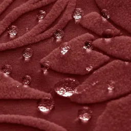 HOUSE OF QUIRK Maroon Jacquard Soft Touching 3 Seater Sofa Cover image 3