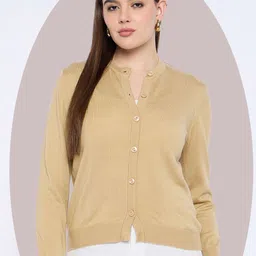 Zigo Women Woollen Crop Cardigan-picture-25