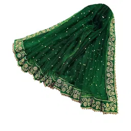 Navti Creations Women Green Gotta Patti Net Dupatta-picture-34
