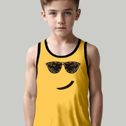 MGRS Boys Pack Of 2 Printed Cotton Basic Vests image 3