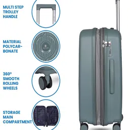 Polo Class Textured Hard-Sided Cabin Trolley Bag image 5